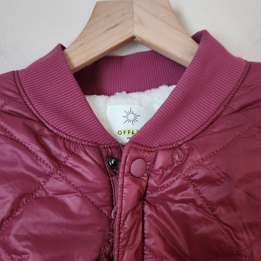 Offline By Aerie | Sherpa Lined Quilted Puffer Bo… - image 4